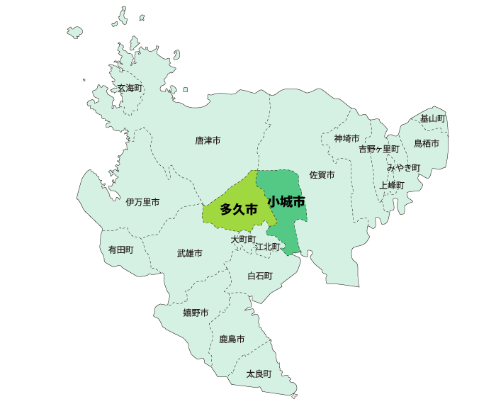 佐賀県マップ